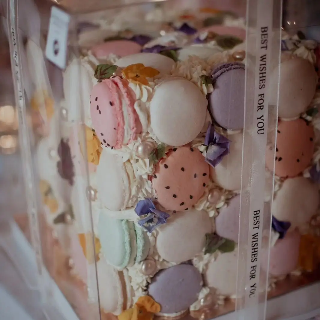 Les macarons Hottekiet | macaron en cube